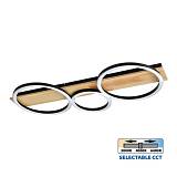 Φωτιστικό Οροφής MATTEO LED 32W CCT-Switch Black+Wood
