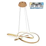 Φωτιστικό Κρεμαστό Marea LED 60W CCT-Switch Χρυσό