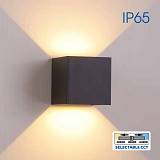 Φωτιστικό Stark LED 2x3W CCT-Switch Τετράγωνο Μαύρο IP65