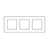 ΠΛΑΙΣΙΟ ΤΡΙΠΛΟ ΟΡΙΖΟΝΤΙΟ ΙΒΟΥΑΡ Hseries