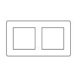 ΠΛΑΙΣΙΟ ΔΙΠΛΟ ΟΡΙΖΟΝΤΙΟ ΙΒΟΥΑΡ Hseries