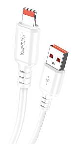 KAKUSIGA καλώδιο Lightning σε USB KSC-982, 3A, 480Mbps, 1m, λευκό