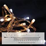 Βροχή 240LED Θερμό/Ψυχρό Λευκό με Διάφανο Καλώδιο και Flash