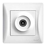 Πρίζα TV Τερματική Λευκή