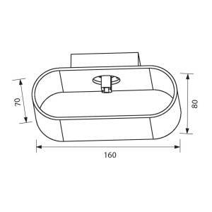 Επίτοιχο Φωτιστικό Adel WL723BK G9 Μαύρο