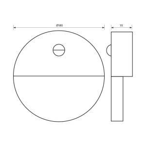 Φωτιστικό Επίτοιχο AURA LED 10W SR14