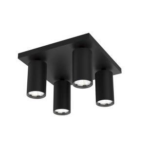 Φωτιστικό Οροφής SP714-4SQ Lux 4xGU10 Μαύρο