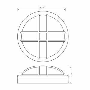 Φωτιστικό LED MEZZO/X Μαύρο 18W 4000K IP65