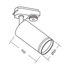 Φωτιστικό Σποτ Ράγας KING TL908 GU10 Μαύρο