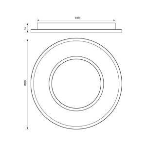 Φωτιστικό Οροφής GALA LED 75W CCT-Switch