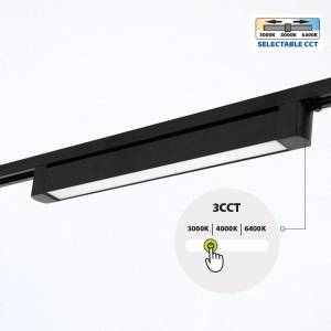Φωτιστικό Ράγας DRAX LED 30W CCT Μαύρο