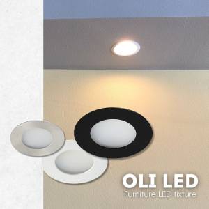 Σποτ Χωνευτό Επίπλου OLI LED 2W 4000K IP44 230V Λευκό