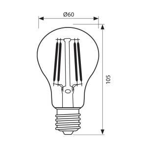 Λάμπα FILAMENT FLICK LED AF60 10W E27 3000K