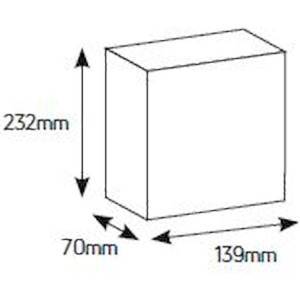 Πίνακας xωνευτός Άθως 1x4θ διάφανη πόρτα IP40
