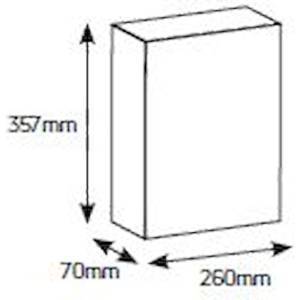 Πίνακας xωνευτός Άθως 2x12θ διάφανη πόρτα IP40