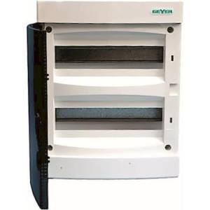 Πίνακας xωνευτός Άθως 2x12θ διάφανη πόρτα IP40