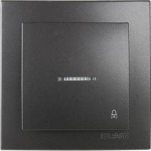 Μπουτόν Κουδουνιού με Ενδεικτική Λυχνία 12V Ανθρακί