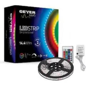 Set Ταινία LED 5m 72W RGB με Τροφοδοτικό και Controller IP65