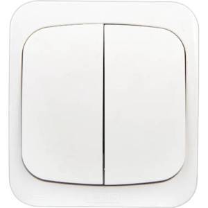Επίτοιχος διακόπτης Κ-Ρ IP44 λευκός