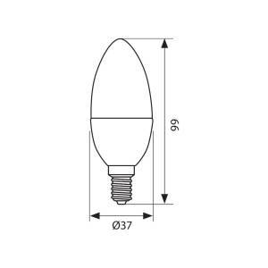 Λάμπα LED Κερί 6W E14 4000K 480Lm