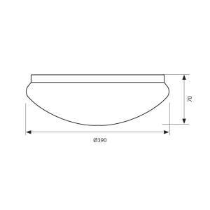 Φωτιστικό Οροφής Chiara LED 24W 4000Κ