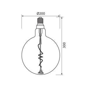 GF200 Filament Flexible 6W E27 2200K Dimmable