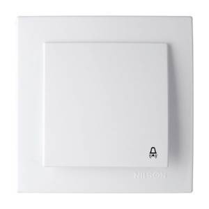 Μπουτόν Κουδουνιού 12V-220V Λευκό