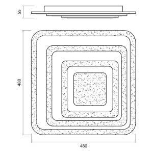 Τηλεχειριζόμενο Φωτιστικό Οροφής Cezar LED 82W