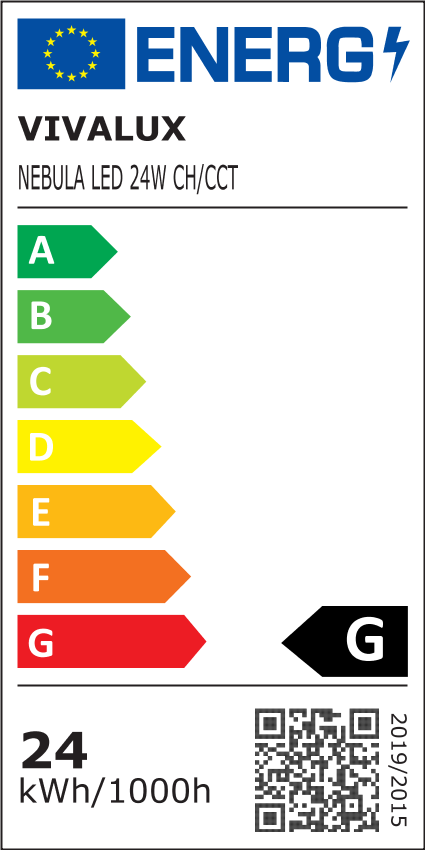 Φωτιστικό Οροφής Nebula LED 12W/18W/24W CCT Χρώμιο