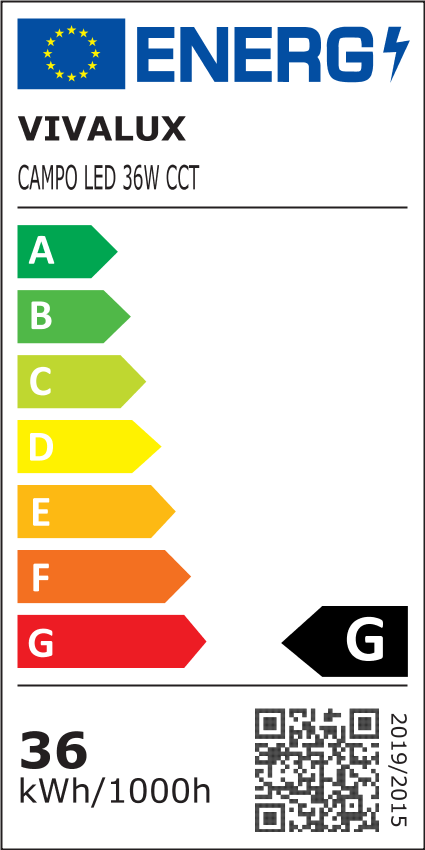 Φωτιστικό Οροφής CAMPO LED 36W CCT-Switch Black/White+Wood