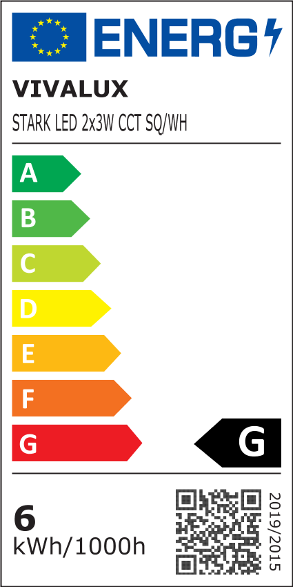 Φωτιστικό Stark LED 2x3W CCT-Switch Τετράγωνο Λευκό IP65