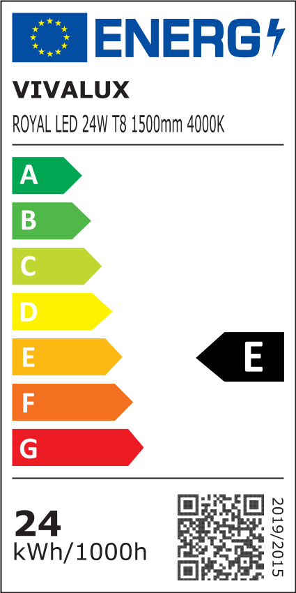 Λάμπα T8 TUBE ROYAL LED 24W 4000K 1500mm