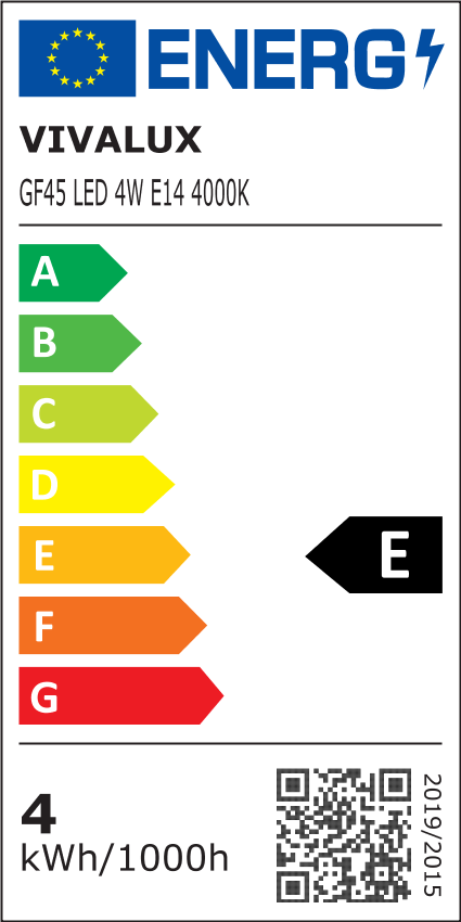 Σφαιρικό FILAMENT FLICK LED GF45 4W E14 4000K
