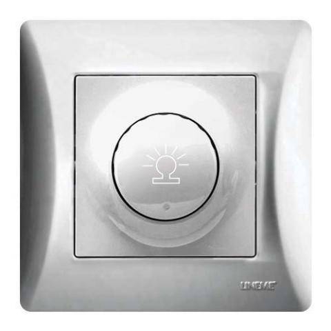 Dimmer 500W Ασημί