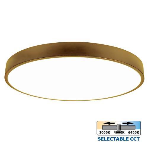 Φωτιστικό Οροφής Luka LED 45W CCT-Switch Χρυσό