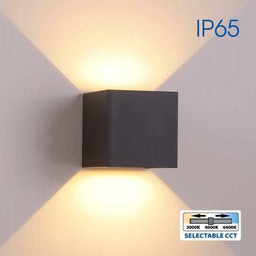Φωτιστικό Stark LED 2x3W CCT-Switch Τετράγωνο Μαύρο IP65