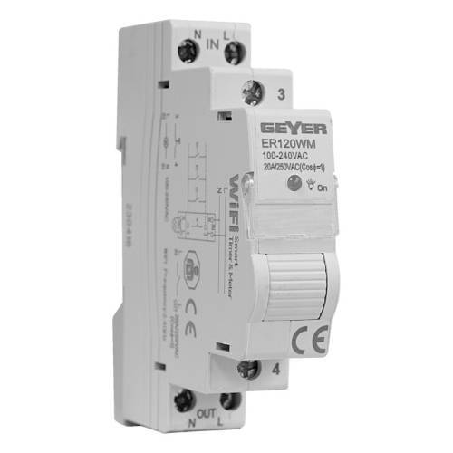 Ρελέ wifi 1P 20A με μετρητή