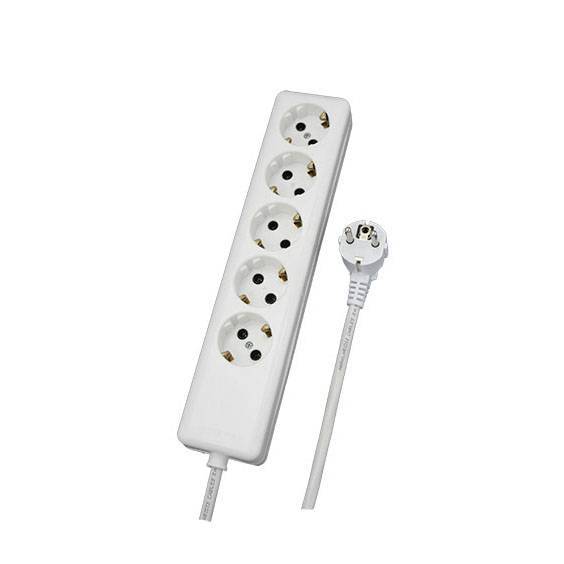 Πολύπριζο 5-Θέσεων Πλαγίας με 1.8m Καλώδιο 3Χ1mm²