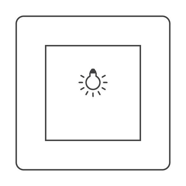 Μπουτόν Κλιμακοστασίου Ασημί