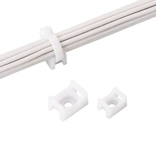 Στήριγμα Δεματικών 15x10mm Βίδας Λευκό (100τεμ.)
