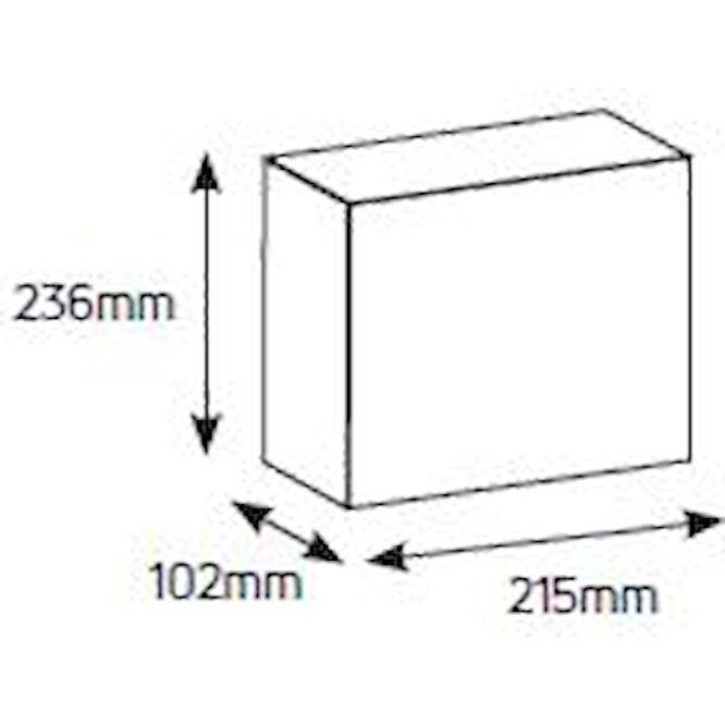 Πίνακας επίτοιxος Αίνος 1x8θ διάφανη πόρτα IP40