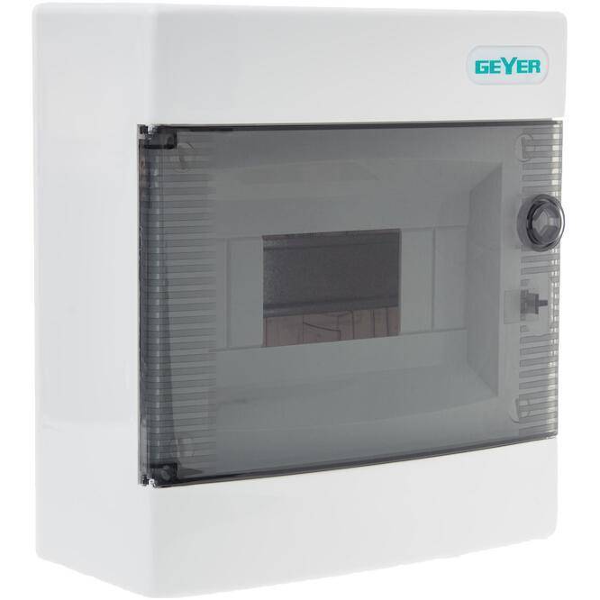 Πίνακας επίτοιxος Αίνος 1x8θ διάφανη πόρτα IP40