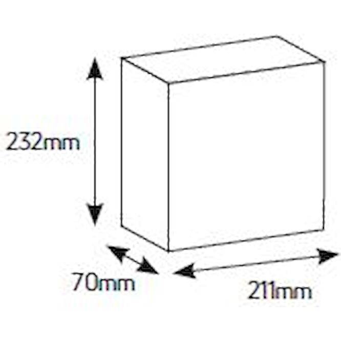 Πίνακας xωνευτός Άθως 1x8θ διάφανη πόρτα IP40
