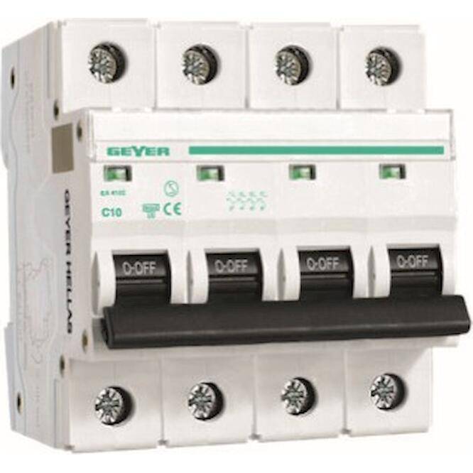 Αυτόματη Ασφάλεια 4P C16A 6kA