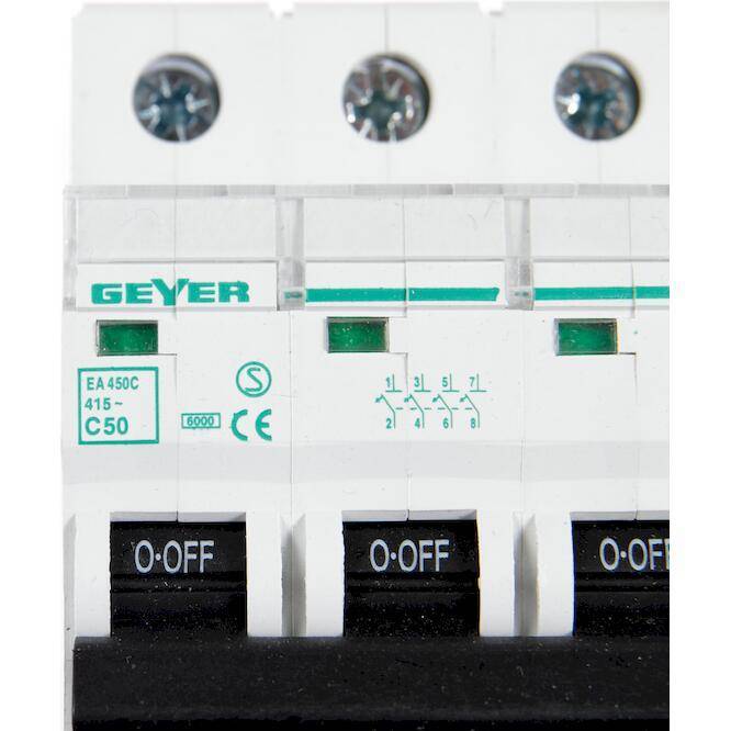 Αυτόματη Ασφάλεια 4P C50A 6kA