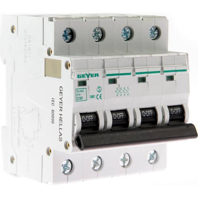 Αυτόματη Ασφάλεια 4P C50A 6kA