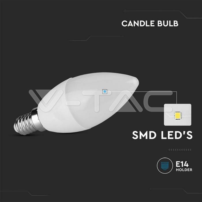 Λάμπα LED Κερί 4.5W E14 4000K