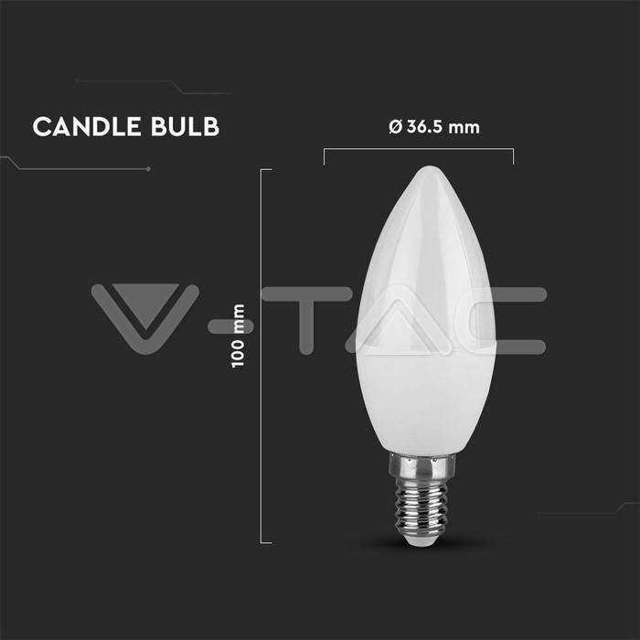 Λάμπα LED Κερί 4.5W E14 4000K