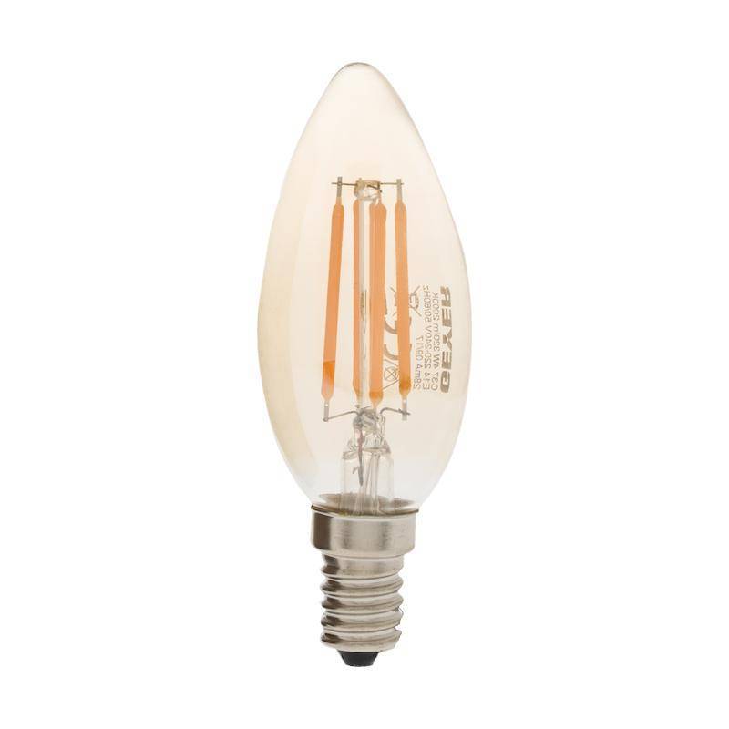 Κερί Filament Vintage 4W E14 2000Κ 320Lm