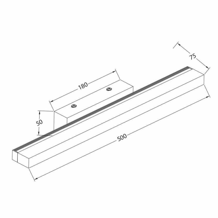 Φωτιστικό Μπάνιου LED Dafne 12W 4000K Χρώμιο